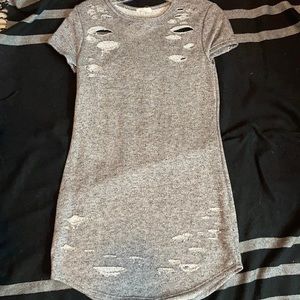 Tattered T-shirt dress